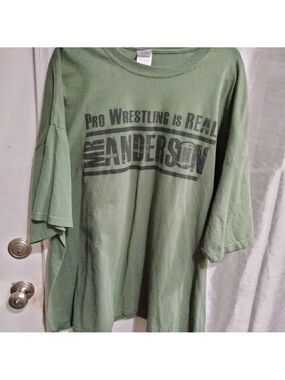 Mr. Anderson T-Shirt Pro Wrestling Is Real... People Are Fake